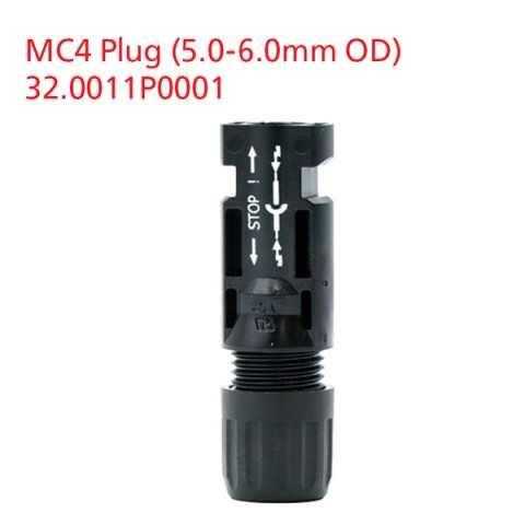 MC4 Plug (5.0-6.0mm OD) Pack of 100