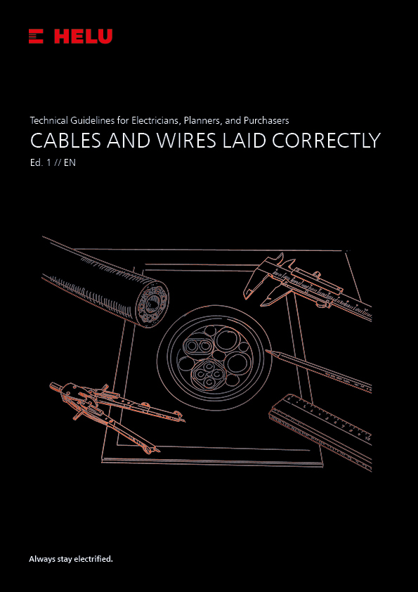 Cables and wires laid correctly