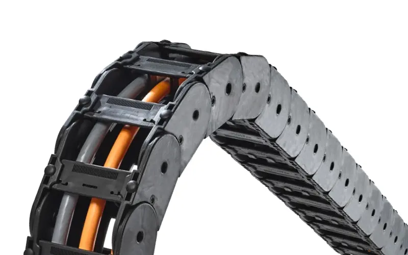 Drag Chain with Cables from HELU