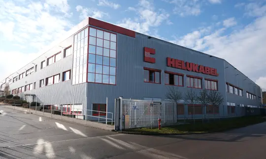 Exterior view of the HELU production building in Windsbach