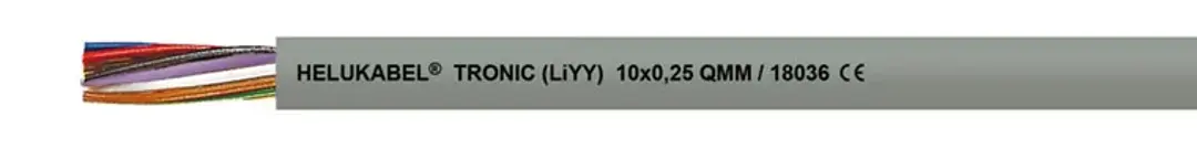 Data cables, such as the TRONIC (LiYY) are multi-core cables that transmit data from sender to receiver.