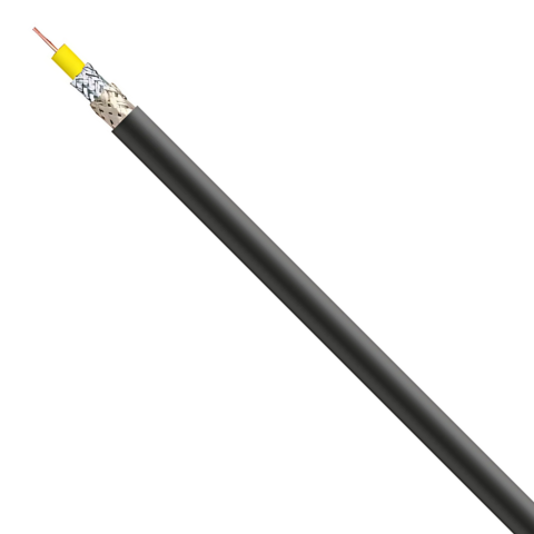 COAXIAL CABLE RG 6 A/U black