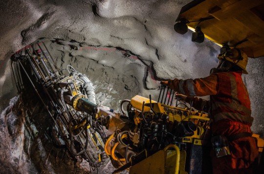 Miner using mining equipment
