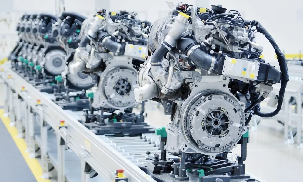 Engines on a Conveyor Line