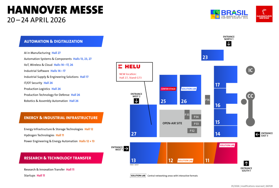 Zaujali jsme vás? Pak nás navštivte na Hannover Messe 2026 v hale 27 na stánku G73. 
