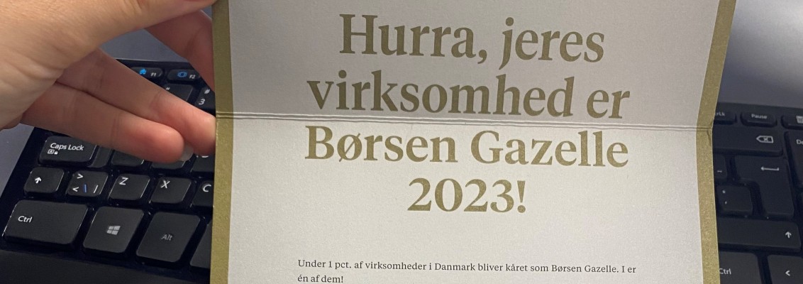 Letter from Børsen about the price of the Gazelle