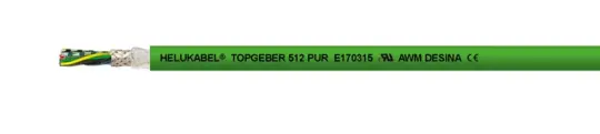 Measurement Cable TOPGEBER-512-PUR on white ground