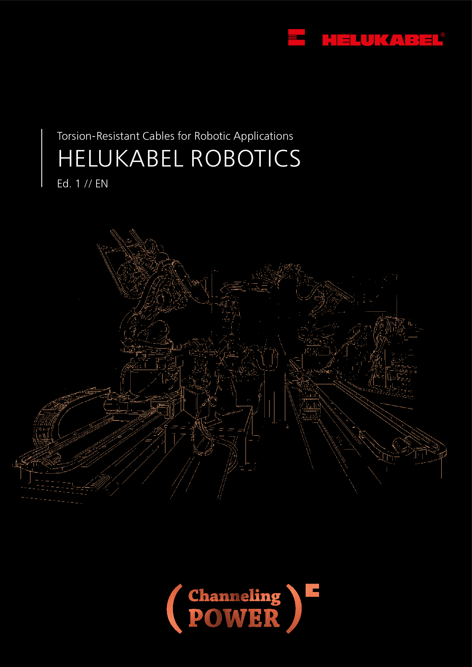 Torsionståliga kablar för robotar