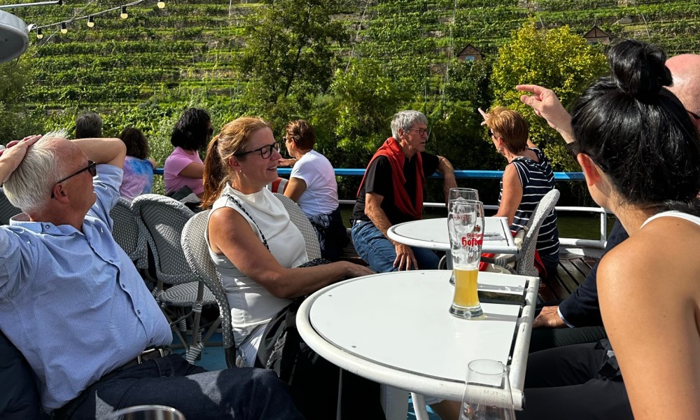 HELUKABEL Sweden on a boat trip through vineyards 