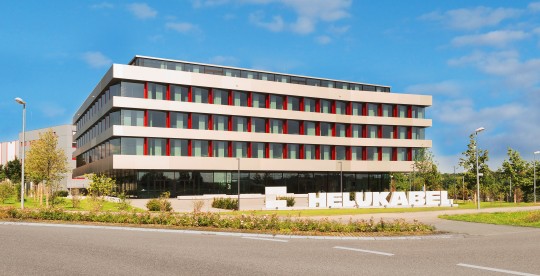 Photograph of the external of Helukabel headquarters in Germany