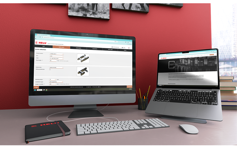 HELU Connectivity Solutions Drag Chain Configurator