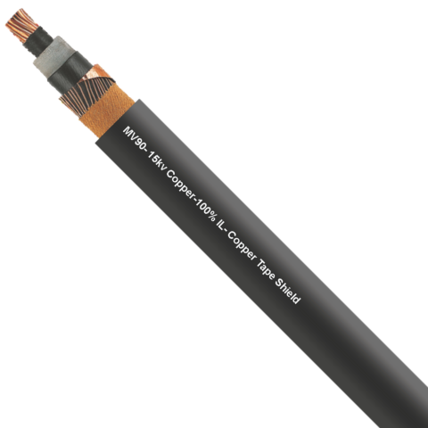 MV90-15kV CU 100 IL Tape Shield