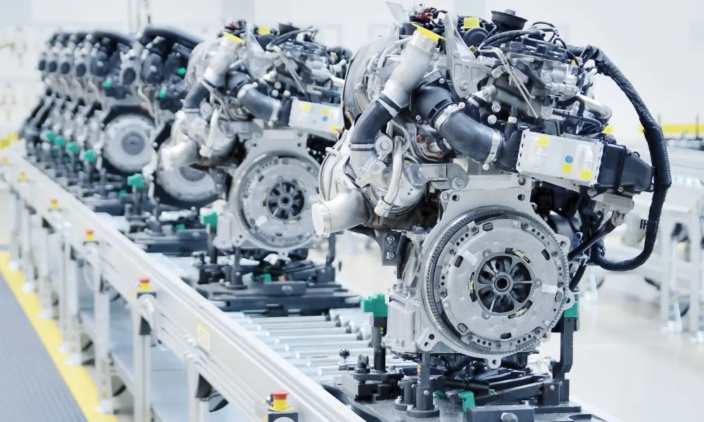 Engines on a Conveyor Line