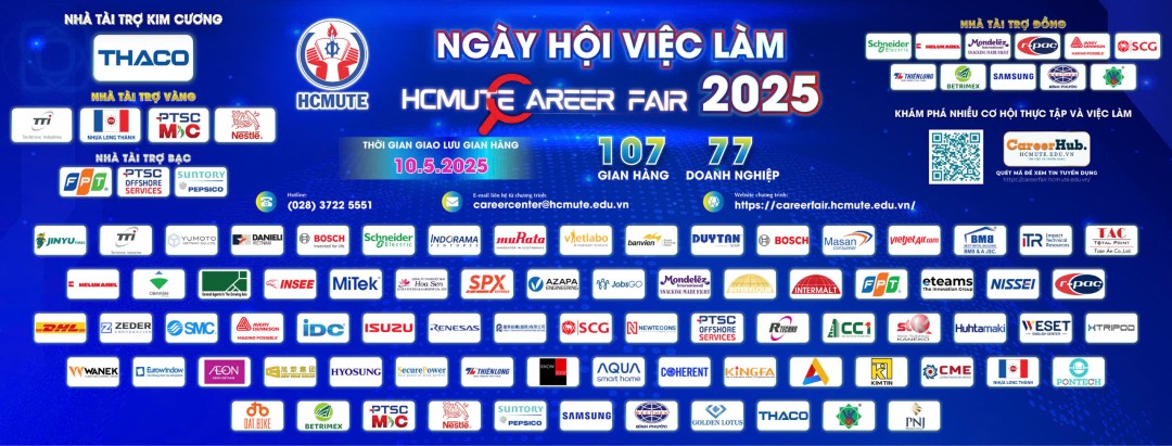 Các doanh nghiệp tham gia HCMUTE Career Fair 2025