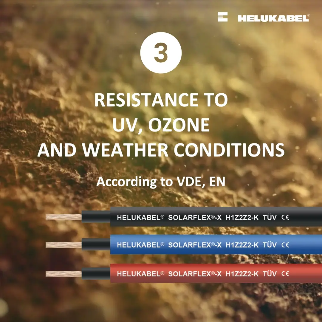Factors that make SOLARFLEX cables safe for direct burial - Resistance to UV, ozone, weather conditions