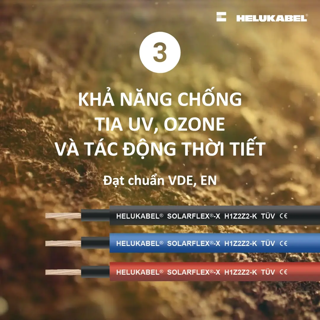 3 Yếu tố giúp SOLARFLEX có thể chôn trực tiếp - Yếu tố 3: Khả năng chống UV, ozone và tác động thời tiết