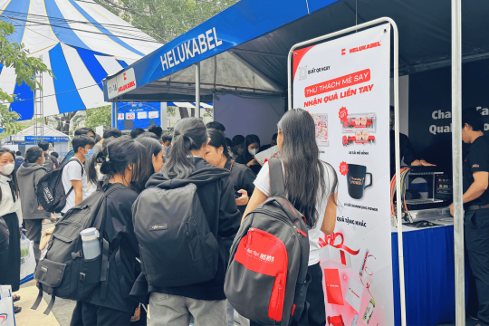 Gian hàng tại HCMUTE Career Fair 2025