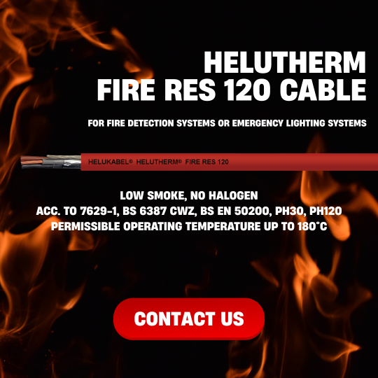 Cables must maintain signal transmission during a fire 4