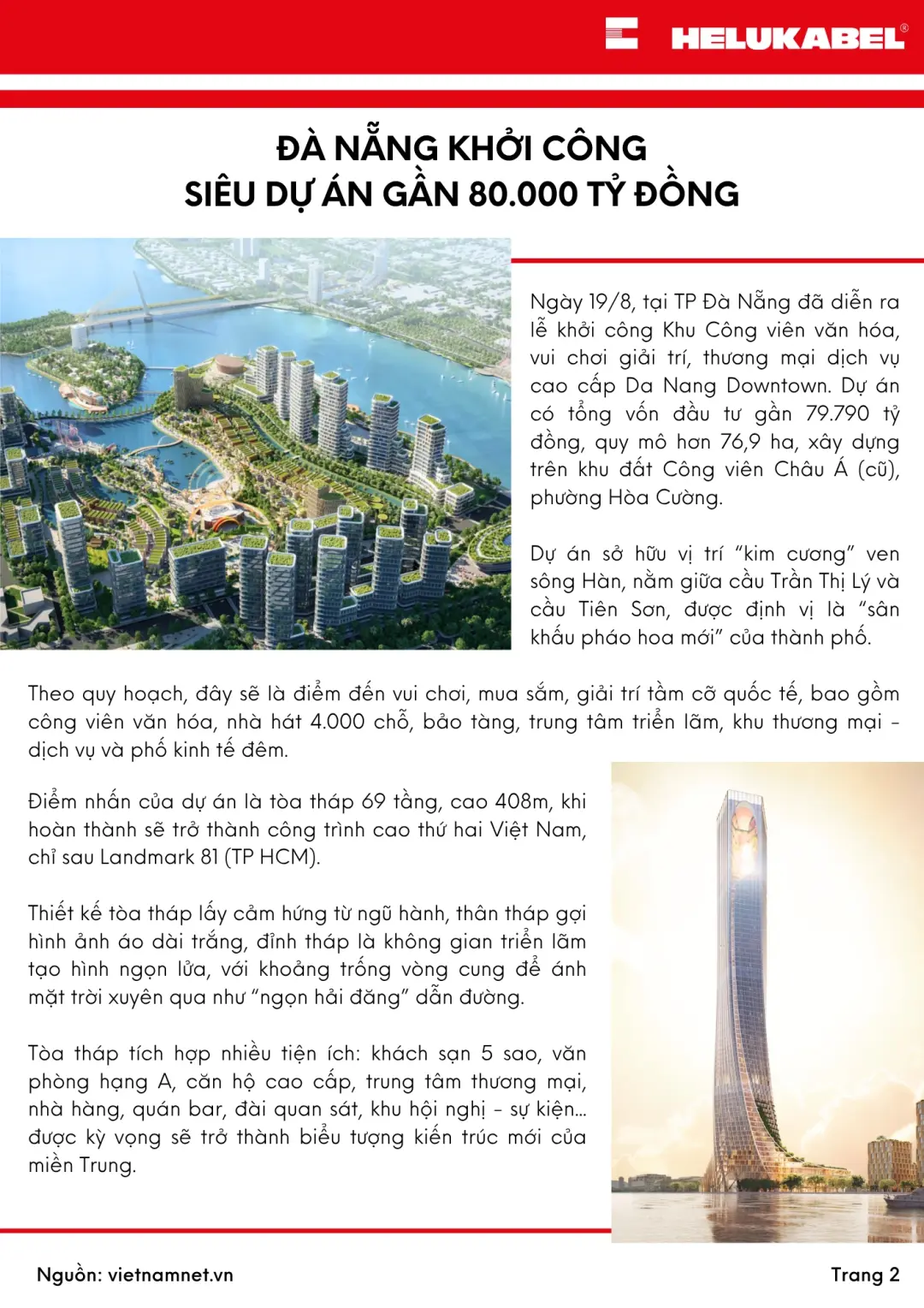 Bản tin HELUKABEL quý 3 khởi công dự án Đà Nẵng