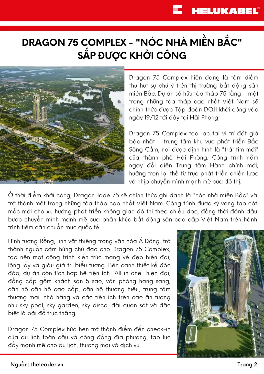 Bản tin HELUKABEL Quý 4/2025 dự án Dragon 75 Complex