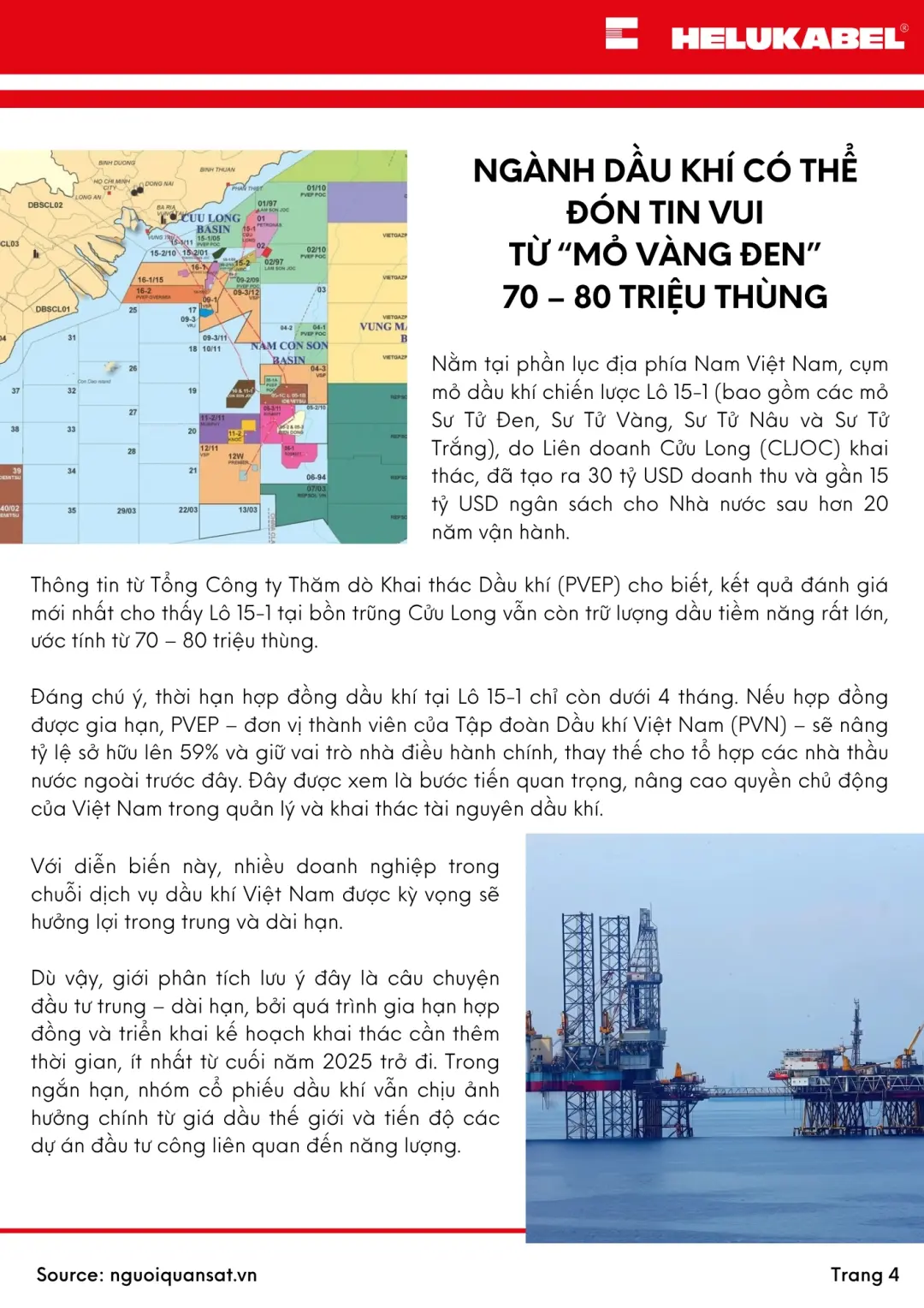 Bản tin HELUKABEL quý 2 2025 ngành dầu khí