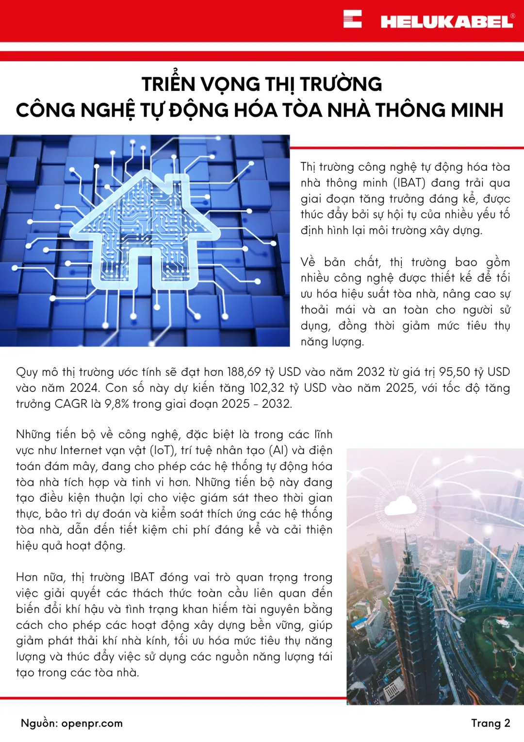 Bản tin HELUKABEL quý 2 2025 tự động hóa tòa nhà