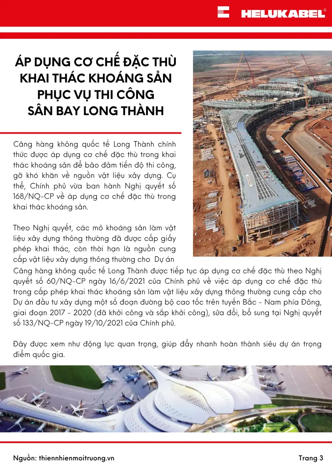 Bản tin HELUKABEL quý 2 2025 sân bay Long Thành