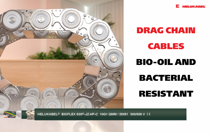 Cáp điều khiển kháng dầu sinh học cho xích dẫn cáp