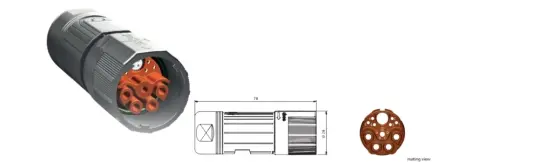 Đầu nối cáp series 723