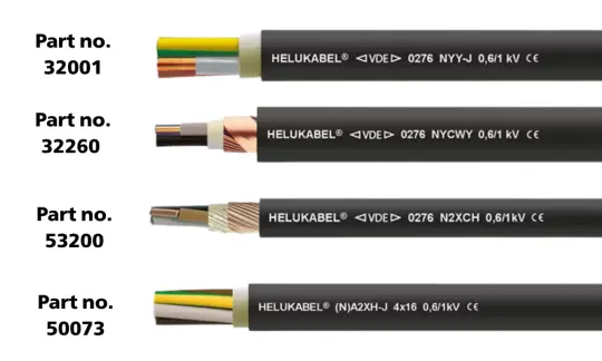 Một số sản phẩm cáp ngầm hạ thế và phân phối điện