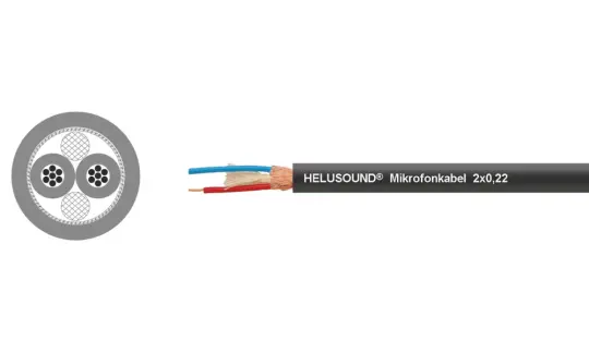 Cáp microphone HELUSOUND® MICROPHONE CABLE SC SLIM black