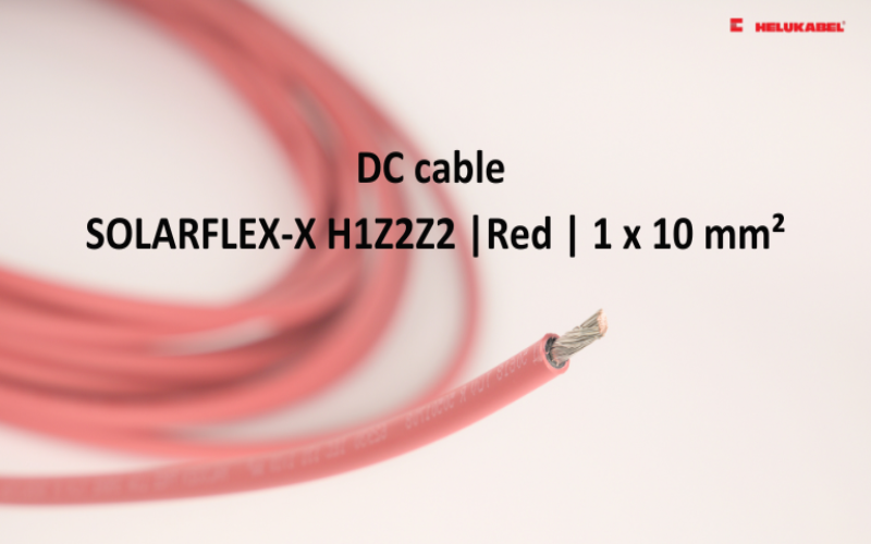 Dây cáp DC SOLARFLEX-X H1Z2Z2-K | Red | 1 x 10 mm²