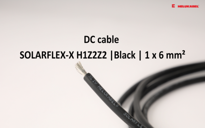 Dây cáp DC  SOLARFLEX-X H1Z2Z2-K | Black | 1 x 6 mm²