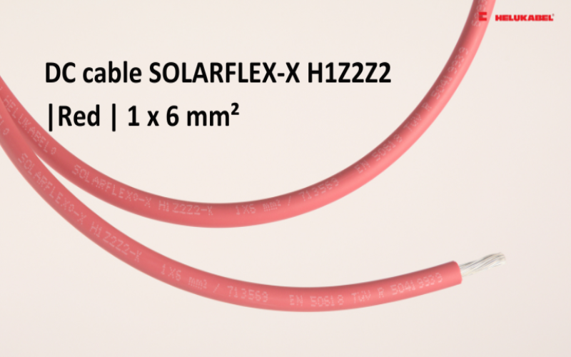 Dây cáp DC SOLARFLEX-X H1Z2Z2-K | Red | 1 x 6 mm²