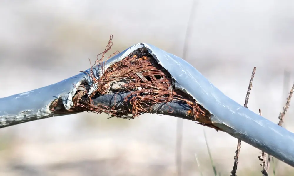 Việc không tuân thủ bán kính uốn cong khuyến nghị có thể gây hư hỏng cho dây cáp điện