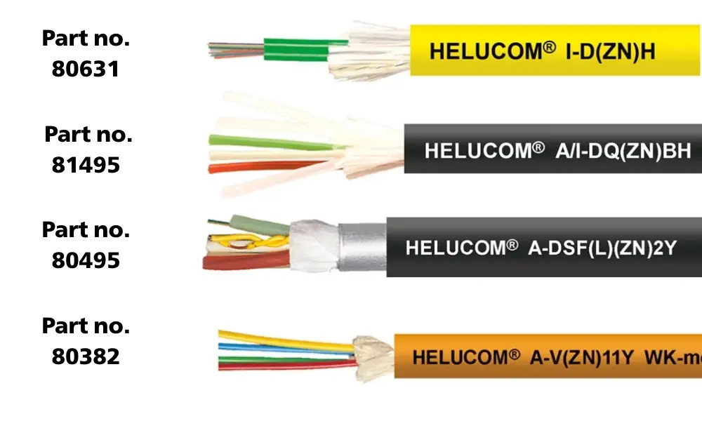 Một số loại cáp quang dùng cho cơ sở hạ tầng của HELUKABEL