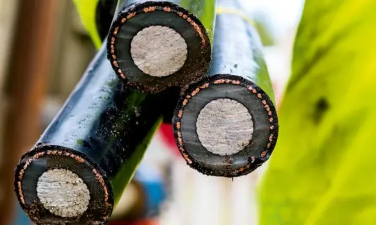 The smaller the cross-section is, the greater the electrical resistance of the conductor