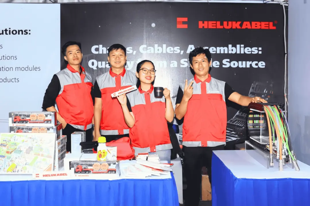 Đội ngũ của HELUKABEL Việt Nam tại HCMUTE Career Fair 2025