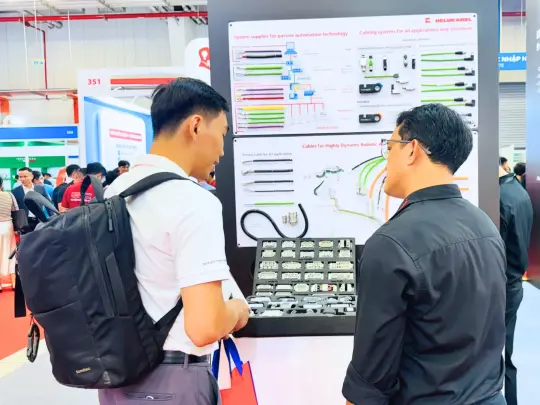 Visitors explore HELU’s products at VIAF Binh Duong 2026