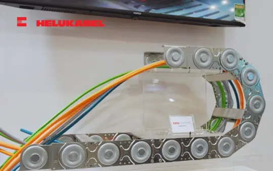 Xích dẫn cáp thép SLE của EKD Systems.