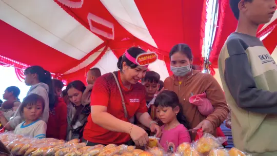 Gian hàng ẩm thực vui nhộn