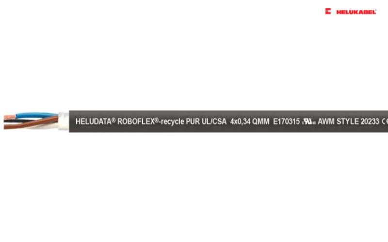 Dây cáp điện HELUDATA® ROBOFLEX®-recycle PUR UL_CSA cho ứng dụng cobot