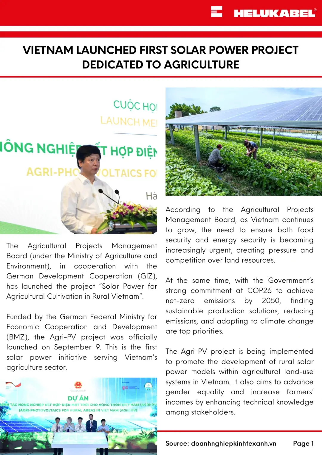 HELUKABEL News in Quarter 3 solar power projects