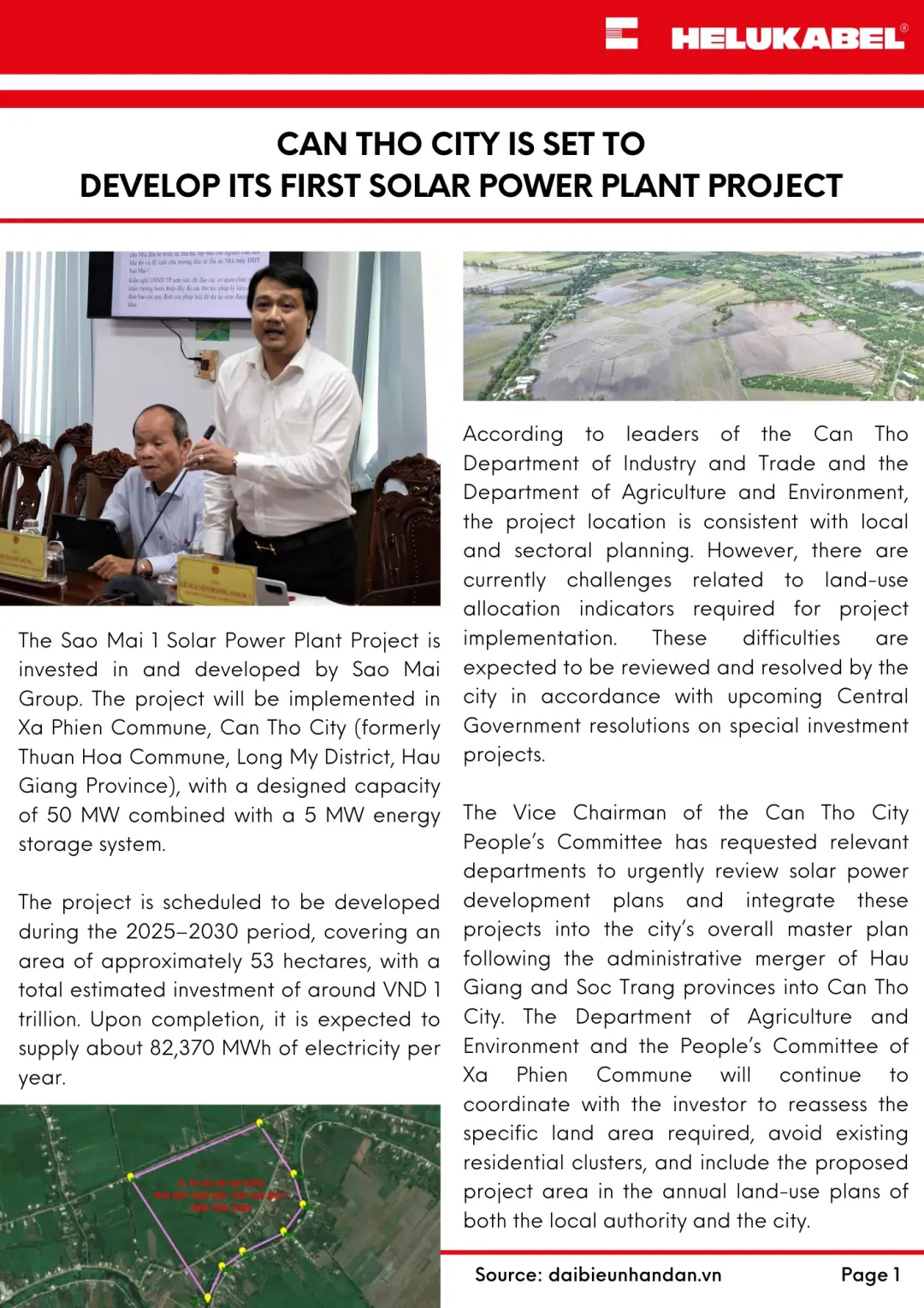 HELUKABEL News in Quarter 4/2025 solar power plants