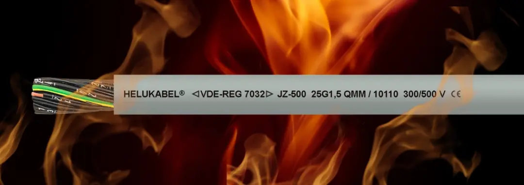 Flame-retardant cable in accordance with IEC 60332-1-2