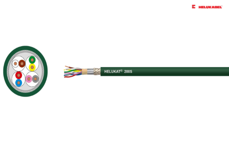 Cáp ethernet HELUKAT® 200S CAT.5 4C SF/UTP PUR CHAIN