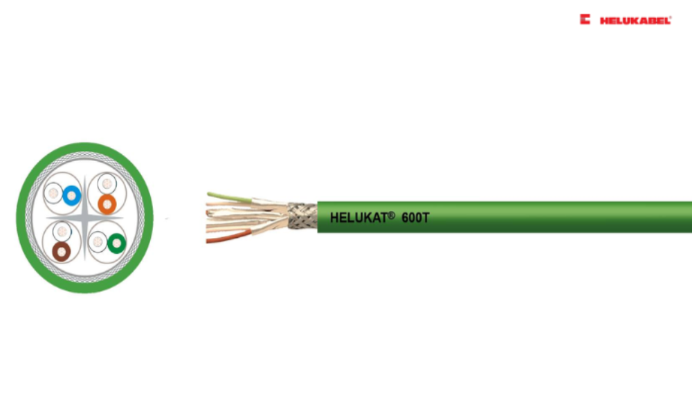 Một số sản phẩm cáp mạng Cat7 có thể được dùng cho những môi trường đặc biệt khó khăn - HELUKAT® 600T CAT.7 SF/FTP PUR TORSION