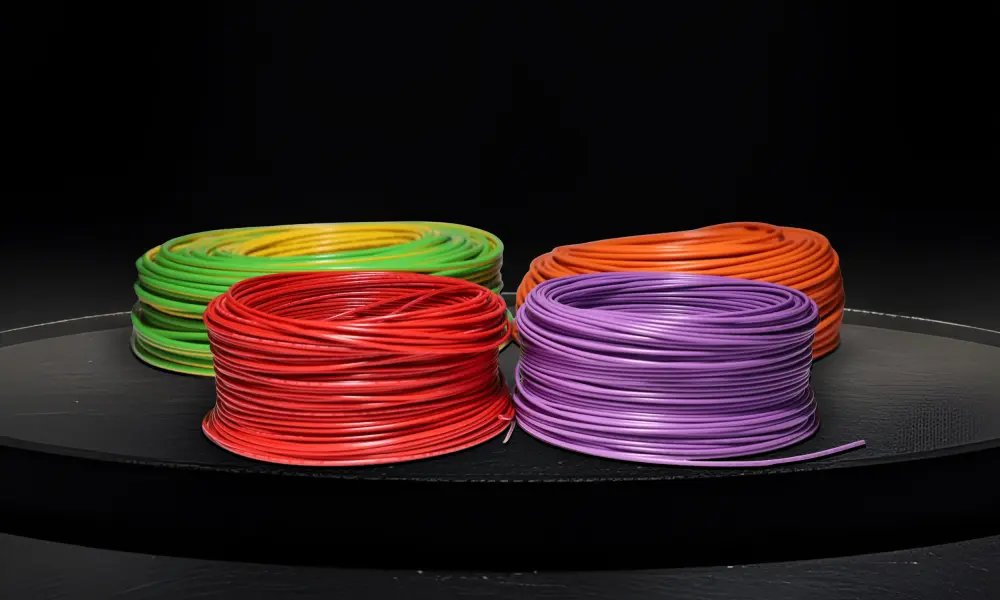 Multicolored single-core cable
