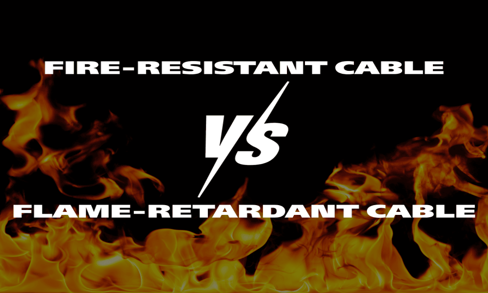 Fire-resistant cables and flame-retardant cables