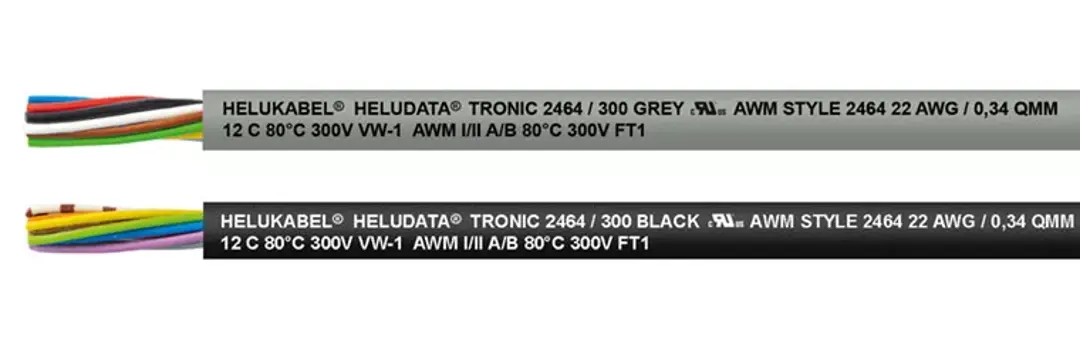 HELUDATA TRONIC 2464 300 BLACK Cable, 3 x 16 AWG